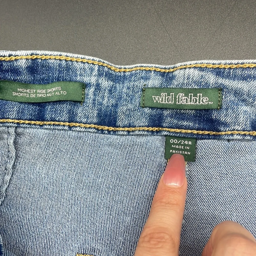 Wild fable Women's Shorts Jean Super-High Rise Blue